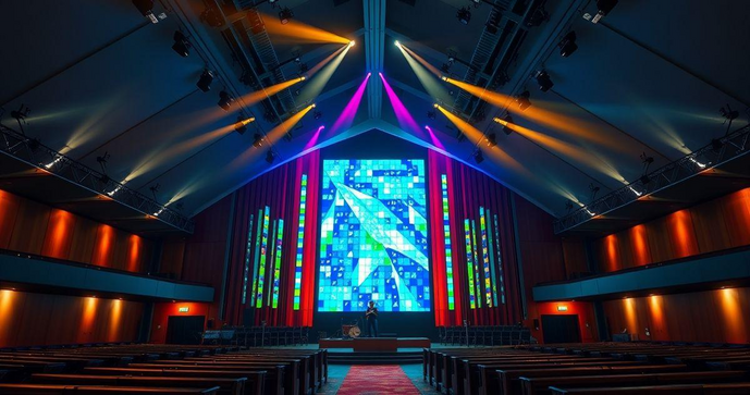 Painel de LED para Igreja &eacute; a Solu&ccedil;&atilde;o Ideal para Modernizar Seu Espa&ccedil;o de Culto
