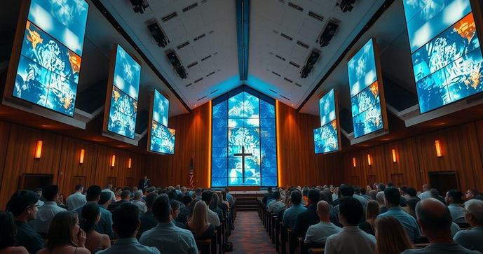 Como Comprar Painel de LED para Igreja e Transformar seu Espa&ccedil;o