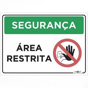 Placas de sinalização de segurança